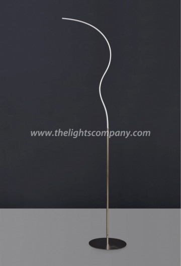 LED Vloerlamp - Kronkel Dimbaar