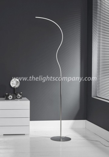 LED Vloerlamp - Kronkel Dimbaar