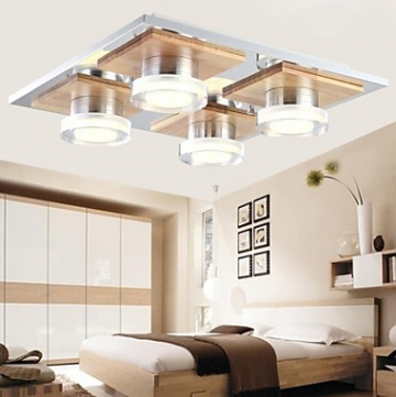 LED Eiken Plafondlamp