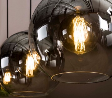 Hanglamp bubble shaded 3 the lights company