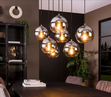 Hanglamp bubble shaded 5 the lights company