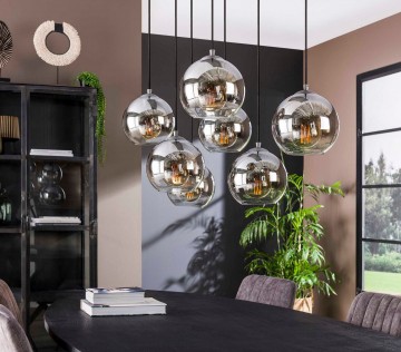 Hanglamp bubble shaded 6 the lights company