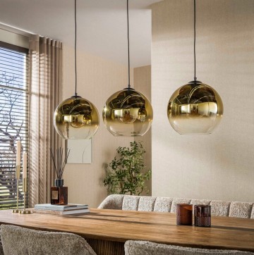 Hanglamp bubble shaded goud 2 the lights company