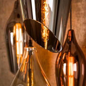 Hanglamp cocoon mix glass getrapt 3 the lights company