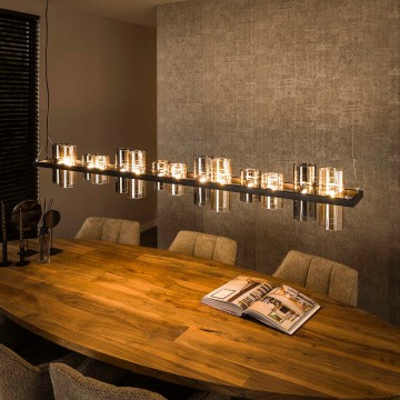 Hanglamp cylinder mixed glass 5 the lights company