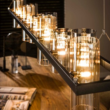 Hanglamp cylinder mixed glass 7 the lights company