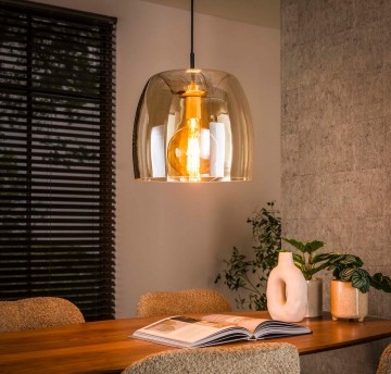 Hanglamp drift glass   amber the lights company