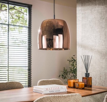 Hanglamp drift glass   copper 2 the lights company