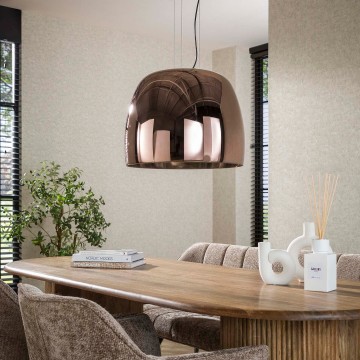 Hanglamp drift glass   koper xl 2 the lights company