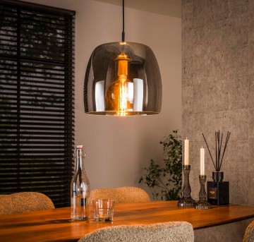 Hanglamp drift glass   smoke grey the lights company