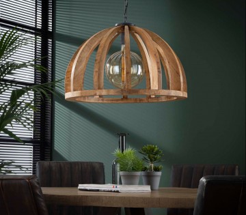 Hanglamp houten spijlen 2 the lights company