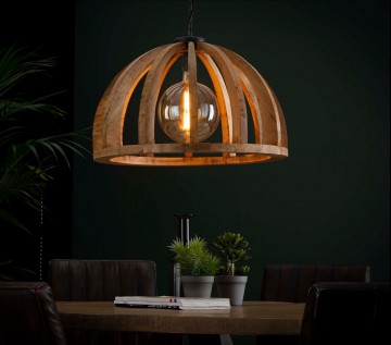 Hanglamp houten spijlen the lights company