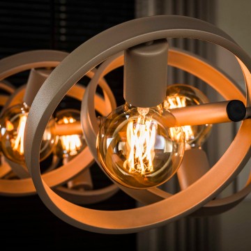 Hanglamp hover 8l beige 3 the lights company