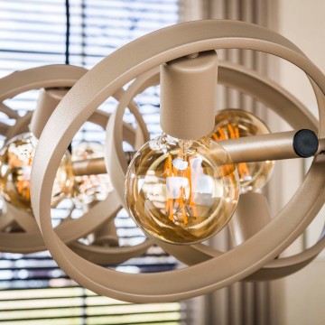 Hanglamp hover 8l beige 4 the lights company 0