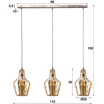 Hanglamp kegel glas the lights company