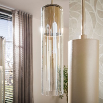 Hanglamp lungo beige 3 the lights company