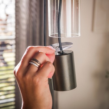 Hanglamp lungo sienna bruin 4 the lights company