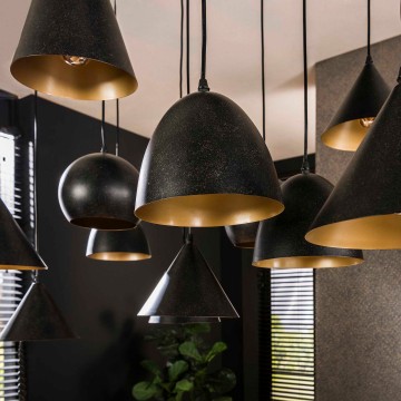 Hanglamp metalen kap xxl 3 the lights company