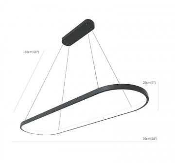 Hanglamp oval serie 100 3 the lights company