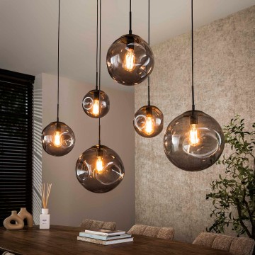 Hanglamp stellar black 3 the lights company