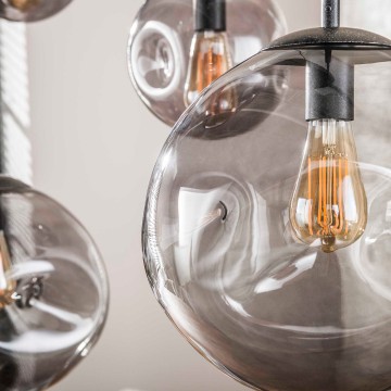 Hanglamp stellar black 5 the lights company