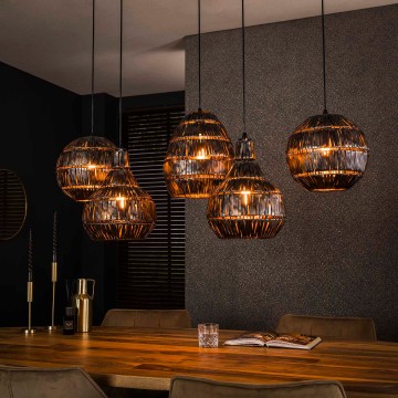 Hanglamp strip multi shade the lights company