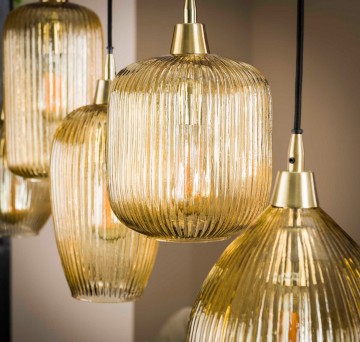 Hanglamp stripe glass mix 4 the lights company