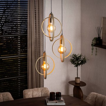 Hanglamp turn getrapt beige the lights company