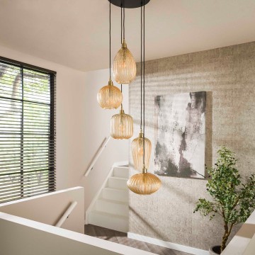 Hanglamp v shape pattern getrapt 2 the lights company