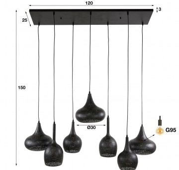 Hanglamp zip 4 the lights company