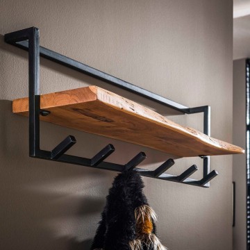 Kapstok edge shelve 6 haken 2 the lights company