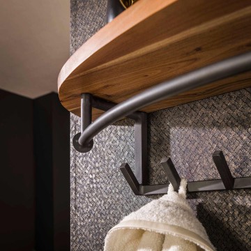 Kapstok round acacia 8 haken 2 the lights company