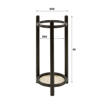 Paraplubak luno rond  drift brown 3 the lights company