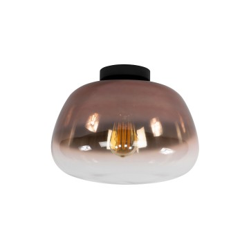 Plafondlamp pulse shaded  koper glas 2 the lights company