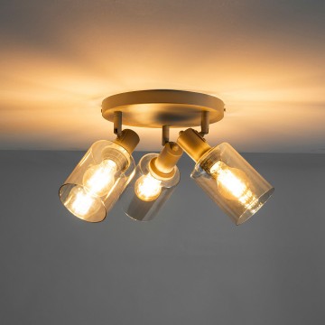 Plafondlamp sepiora rond beige the lights company