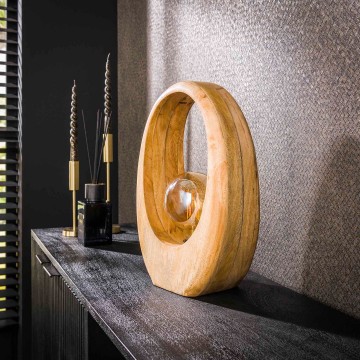 Tafellamp arch mango wood l 2 the lights company