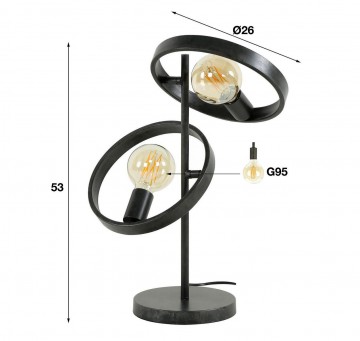 Tafellamp hove 3 the lights company