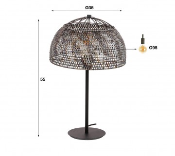 Tafellamp open armor 3 the lights company