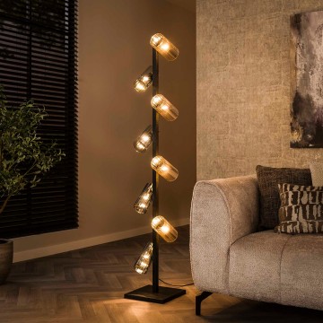 Vloerlamp cylinder mixed glass the lights company