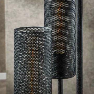 Vloerlamp getrapt tube mesh 3 the lights company