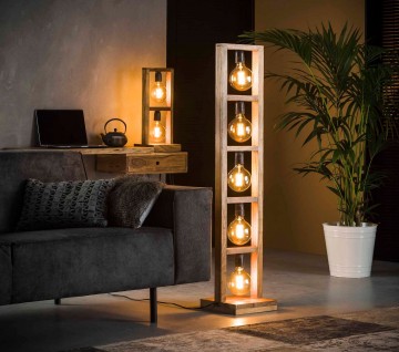 Vloerlamp houten frame 3 the lights company