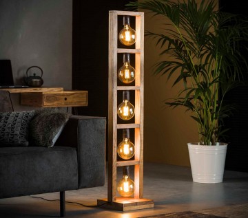 Vloerlamp houten frame the lights company