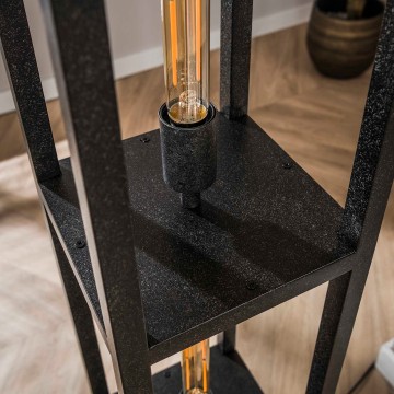 Vloerlamp quadra zwart  3 the lights company