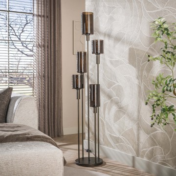 Vloerlamp sepiora 5l sienna bruin 2 the lights company