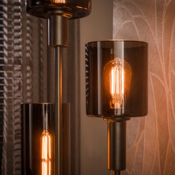 Vloerlamp sepiora 5l sienna bruin 3 the lights company