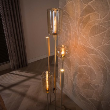 Vloerlamp serene getrapt 5l beige 5 the lights company