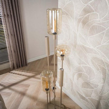 Vloerlamp serene getrapt 5l beige 8 the lights company
