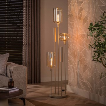Vloerlamp serene getrapt 5l beige the lights company