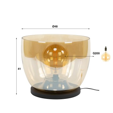 Vloerlamp up xxl amber 3 the lights company