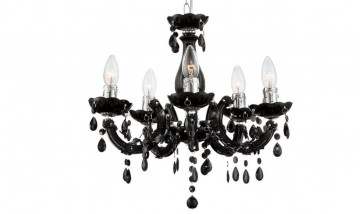 Zwarte kroonluchter the lights company
